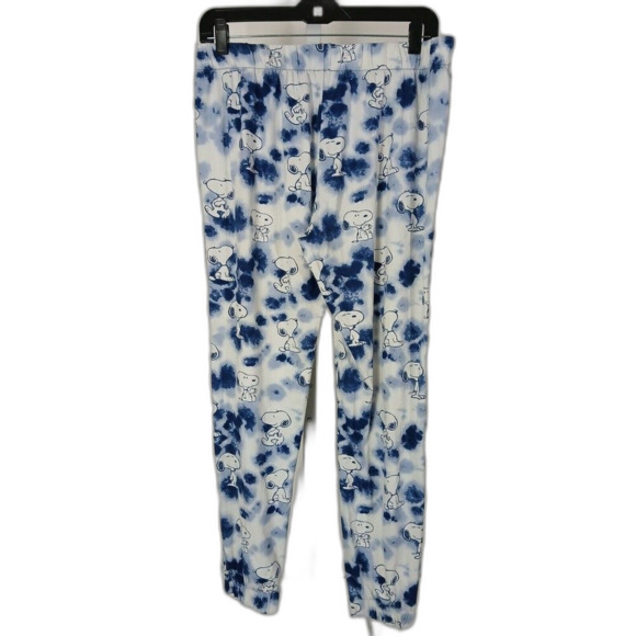 Munki Munki x Peanuts Snoopy Sleepwear Pajama Pants White/Blue 2020 Size M - Picture 2 of 3
